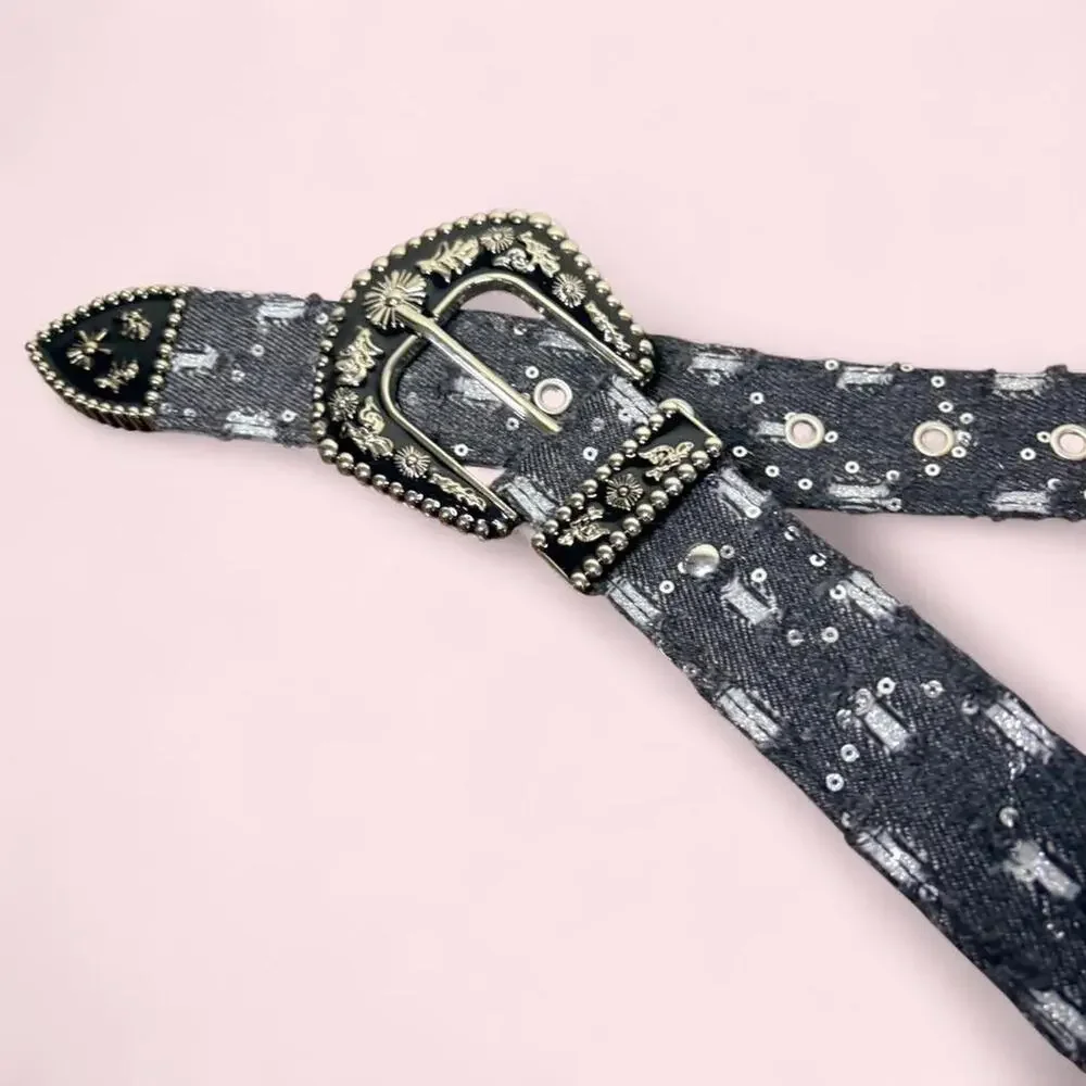 Black Belt Y2k mcbling rockstar girlfriend